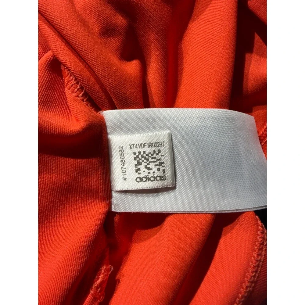 Adidas Golf Adizero Polo Shirt Mens Large Orange Short Sleeve Z75245 Performance
